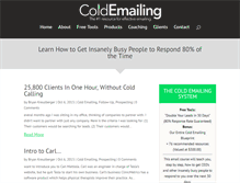 Tablet Screenshot of coldemailing.com